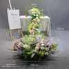 Arreglos florales para fiestas de cumpleaños, flores de mesa tipo cascada, guirnaldas de flores colgantes, exhibiciones decorativas para ventanas, arreglos florales colgantes, flores para decoración de bodas y compromisos
