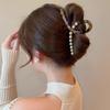 Elegante Pinza Grande para el Cabello para Mujeres con Cabello Grueso, Pasador Sencillo para la Parte Trasera de la Cabeza, Pinza de Tiburón con Diseño de Cachorro de Dibujos Animados, Accesorio para el Cabello de Verano