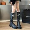 Botas Clásicas Fáciles y de Moda para Diversas Ocasiones con Punteras Redondas y Versátiles. Botas para Adultos Marrones y Negras Están Listas para Mujeres