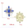 Novas Joias de Liga Flor Rosa Placa Acessórios Placa Flor Geométrica Fivela de Diamante DIY Materiais para Sapatos de Noiva, Roupas e Bolsas