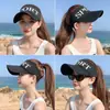 Cartola vazia feminina estilo coreano versátil chapéu de sol de verão moderno proteção solar casual primavera e outono beisebol boné pico