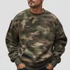 Nueva Sudadera de Contraste Rayada Estilo Coreano para Hombre de Otoño e Invierno, Sudadera Pesada de Manga Larga con Cuello Redondo, Tops de Moda Estilo Pareja
