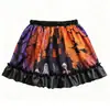 Tecido Estampado Edição Limitada de Halloween Europeu e Americano, Saia Tutu Infantil, Meia-Saia de Princesa para Meninas 22