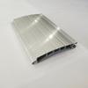 Foshan puerta enrollable aleación de aluminio pieza de puerta enrollable doble capa 4 hueso electroforesis blanco plateado aleación de aluminio pieza de puerta pieza de puerta