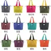 Bolsa de Compras Grande Ecológica Moda Bolsa de Ombro com Cordão Dobrável Portátil Bolsa Tote Grande Capacidade Bolsa para Supermercado