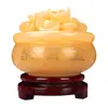 Topacio Natural Cornucopia Jade Lingote Tesoro del Hogar de Jade Tallado de Jade Artesanías Decorativas Adornos