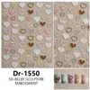 Redanco5D Embutido Popular Desenho Animado Adesivo para Unhas Coração de Jeans Adesivo Estéreo para Unhas Dr1549