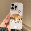 Funda para Teléfono Móvil Corgi Cachorro iPhone16Pro 17Pro Dibujos Animados Apple 17Promax Doble Capa IMD Modelo Nuevo 15