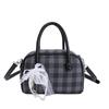 Bolsa Pequena Quadrada Estilo Coreano para Mulheres 2025 Nova Moda Casual Bolsa Almofada Bolsa de Ombro Xadrez Versátil Bolsa Transversal