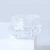 Caixa de Amostra para Cosméticos em Plástico Formato Diamante Pote de Creme 3g Embalagem Portátil para Viagem Pequena Capacidade