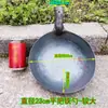 Concha grande de ferro coador escavação de lama colher de esterco colher industrial colher de material colher de cimento antiga cabeça de colher para aquicultura ração colher de ferro