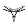 Ropa Interior Divertida de Noche Larga Abertura Inferior Perla Grande Masaje Exterior Talla Grande Sin Quitar Tentación Pantalones T Qqny3039