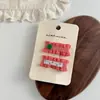 Grampo de Cabelo Flor Xadrez Geométrico BB Clip Menina Doce Han Feng Acessórios de Cabelo Frescos para Crianças Grampo para Franja Clipe Lateral para Mulheres
