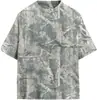 Estación independiente comercio electrónico transfronterizo camiseta para hombre patrón de selva bosque impresión 3D cuello redondo jersey exterior rama fabricantes