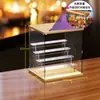 Suporte de Exibição Acrílico para Caixas Surpresa Suporte de Exibição Transparente Suporte Escada Multicamadas Rack de Armazenamento para Modelos Bubble Mart Feito à Mão