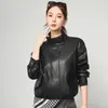Chaqueta auténtica de marca para mujer de piel genuina, nueva chaqueta de oveja estilo coreano de ajuste holgado para primavera/otoño 2026, prenda de abrigo de moda