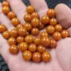 Pedra Quartzo Laranja Jade Contas Redondas Jade Contas Soltas Cor Doce Contas Redondas Pulseira DIY Colar Acessórios de Joias Contas de Jade Feitas à Mão