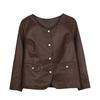 Traje Estilo Maillard para Mujer Primavera Nueva Talla Grande Chaqueta para Mujer + Falda con Tirantes 340768T21+340768T22