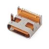 Tipo C16P Personalizado Altura de Pad 1mm Base Hembra Conector USB Naranja Enchufe Frontal y Zócalo de Carga Eléctrica Trasero