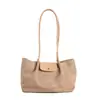 Bolso de un hombro de diseño nicho coreano, textura de alta calidad, bolso de moda para mujer para ir al trabajo, bolso tote retro de gamuza
