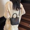 Bolsa Feminina Nova com Padrão Trançado Estilo Coreano Transfronteiriça Moda Tendência Verão Bolsa Saco Casual Bolsa de Ombro Transversal para o Dia a Dia