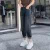 Jeans Harem Vintage de Tiro Alto para Mujer, Primavera y Otoño, Tallas Grandes, Cubre Cadera, Petite, Adelgazantes, Elásticos, Jeans Dad Cropped