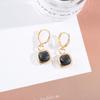 Pendientes Mori Dopamina Cuadrados Frescos Estilo Coreano Pendientes de Temperamento Exquisito Pendientes Geométricos de Azúcar Cuadrados Pequeños para Mujer