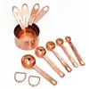 Juego de Herramientas de Acero Inoxidable de 9 Piezas con Taza Medidora Graduada, Cuchara Medidora, Cuchara para Granos de Café, Cuchara para Condimentos, Cuchara para Condimentar Pasteles de Postre