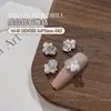 Nuevo 5A Acabado Pila Mariposa Diamante Manicura Lujo Accesible Aleación Ovalada Azúcar de Roca Perla Pila Decoración de Uñas con Diamante Venta al por Mayor