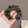 Scrunchie de Poá de Alta Qualidade Estilo Coreano para Mulheres, Prendedor de Rabo de Cavalo Amigo do Cabelo, Acessório de Cabelo, Elástico Versátil para Outono/Inverno