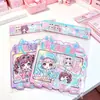 Rebirth Sou Princesa Idol Livro de Adesivos para Vestir Menina DIY Jogo Educacional Brinquedo Livro Silencioso Infantil