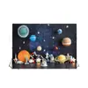Comércio Exterior Transfronteiriço Fundo de Aniversário Espaço Tema Astronauta Festa de Balões para Jardim de Infância Decoração Fotografia Fundo para Fotos