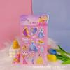 Nuevas Pegatinas de Animales para Coche de la Princesa de Hielo y Nieve de Dibujos Animados Pegatinas de Pastel de Princesa de Dibujos Animados para Niños Pegatinas de Papel Dorado Pegatinas Lindas para Planificador