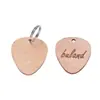 Llavero Retro de Madera PU en Blanco Transfronterizo Llavero de Madera y Metal Grabado con Láser Colgante Estilo Europeo y Americano Regalo