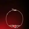 V oro versión alta versión de mano de obra fina pulsera de calabaza qilin estilo chino lujo ligero candado ruyi pulsera de ágata nácar