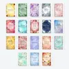 18 Tarjetas Florales de Acuarela para Alivio del Estrés con Texto Relajante Adecuadas para la Relajación Diaria y Brindar una Sensación de Paz