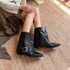 686-9 Novas Botas de Moda em Couro Genuíno Versáteis Urbanas Alta Textura Confortáveis Quentes Macias Fáceis de Combinar Botas Femininas