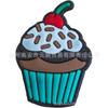 Zapatos de la serie temática de helados con hebillas, dibujos animados, bonitos zapatos con agujeros, zapatos extraíbles, accesorios de PVC para fiestas navideñas transfronterizas