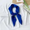 Bufanda Pequeña de Seda de Color Sólido Pañuelo de Satén Cuadrado Profesional para Stewardess de Hotel Evento Actuación Bufanda Pequeña de Color Sólido Se Puede Imprimir Logo