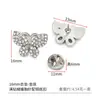 Prontos para envio, broches requintados e únicos cravejados de diamantes, acessórios DIY estilo doce para roupas, bolsas e sapatos, feitos de liga de zinco