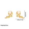 Pendientes de acero inoxidable de moda con temperamento retro vintage medieval joyería de lujo de nicho alta gama fábrica de joyas