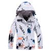 Terno de esqui infantil para meninos e meninas inverno ao ar livre à prova de vento respingos de água quente engrossado snowboard dupla prancha de esqui terno novo