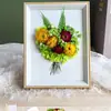 Regalo del Día de la Madre Marco de Fotos con Flores Secas Hecho a Mano DIY Marco de Fotos de Escenario con Flores Secas Accesorios para Actividades de Salón del Día de la Madre Team Building