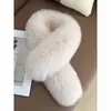 Bufanda Nueva de Zorro de Doble Cara para Mujer, Forro de Piel de Conejo, Bufanda de Piel Versátil Estilo Coreano para Otoño e Invierno, Maoshenglong