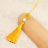 Hilo de Nylon Jade Hilo de Nudo Pequeño Ensartar Cuentas Borla Nudo Chino Borla Colgante Pequeño Borla Estilo Antiguo Marcador Colgante Adorno