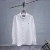 Camisa de Algodón y Lino Bordada con Letras Etiqueta Pequeña de Caballo Corte Ajustado Cubre-carne Nuevo para Primavera y Verano Top Versátil para el Trabajo Mismo Estilo para Hombres y Mujeres