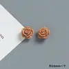 10MM simulação de cor rosa feito à mão diy cola de creme capa de celular furo para grampo material para sapatos acessórios de resina