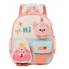 Mochila de Jardín de Infancia Linda Niña Mochila para Clases Medias y Grandes Transpirable Reducción de Carga Dibujos Animados 3 Años 5 Años Mochila para Niño Pequeño Ligera