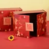 Caja de Regalo de Año Nuevo Cajas Hechas a Medida Empaques de Regalo Portátil Artículos de Año Nuevo Especialidad de Frutas Cajas Vacías Universales Cajas de Regalo Hechas a Medida