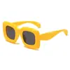 Gafas de Sol Inflables de Hip-Hop para Niños, Divertidas e Interesantes, Estilo Inflable, Gafas Cuadradas Lindas, Gafas Estilo Calle Y2K para Bebé